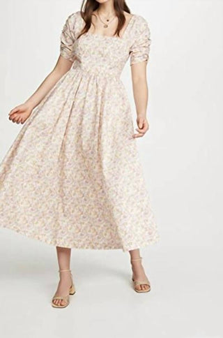 Free People - Vestido longo com estampa floral em pó She's A Dream