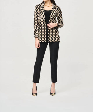 Joseph Ribkoff - Blazer com estampa geométrica e frente aberta