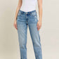 Judy Blue - Bleach Splatter Boyfriend Denim