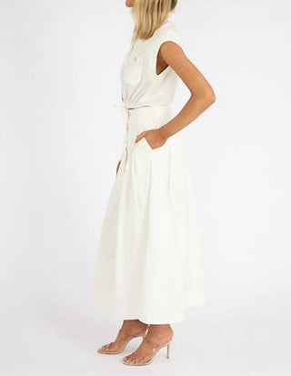 Karina Grimaldi - Saia Eden Solid com botões