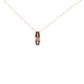 10K Rose Gold 1/4 Cttw White and Chocolate Brown Diamond Infinity Twist Pendant Necklace (I-J Color, I1-I2 Clarity)