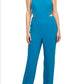 Aidan Mattox - Spaghetti Strap Cutout Tie Back Jumpsuit