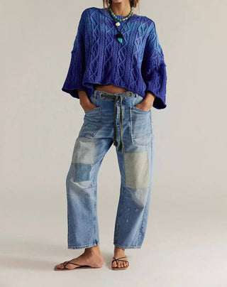 Free People - Calça Moxie de cintura baixa