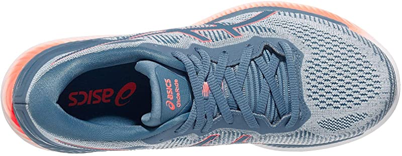 Tênis de corrida feminino ASICS GlideRide, tom polar/cinza, Floss