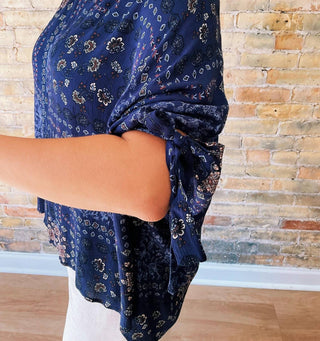 Reneec. - Blusa Boho Paisley - Plus