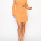 A.C.G. Los Angeles - Elegant Cut Out in Long Sleeve Mini Dress