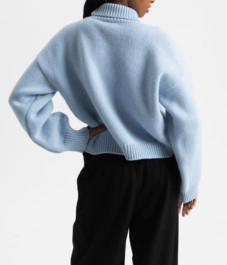 &amp;Daughter - Suéter Caragh Chunky Crop de gola alta