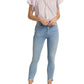 7 For All Mankind - Ankle Skinny Frayed Wave Hem Jeans