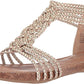 Adam Tucker Nakira5 Flat Feminino Rosa Dourado Amarelo Tamanho 6 B(M) EUA