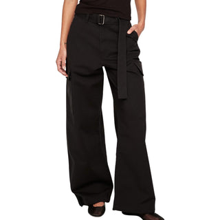 Dl1961 - Calça Jeans Feminina Zoie Perna Larga Cintura Alta Relaxada
