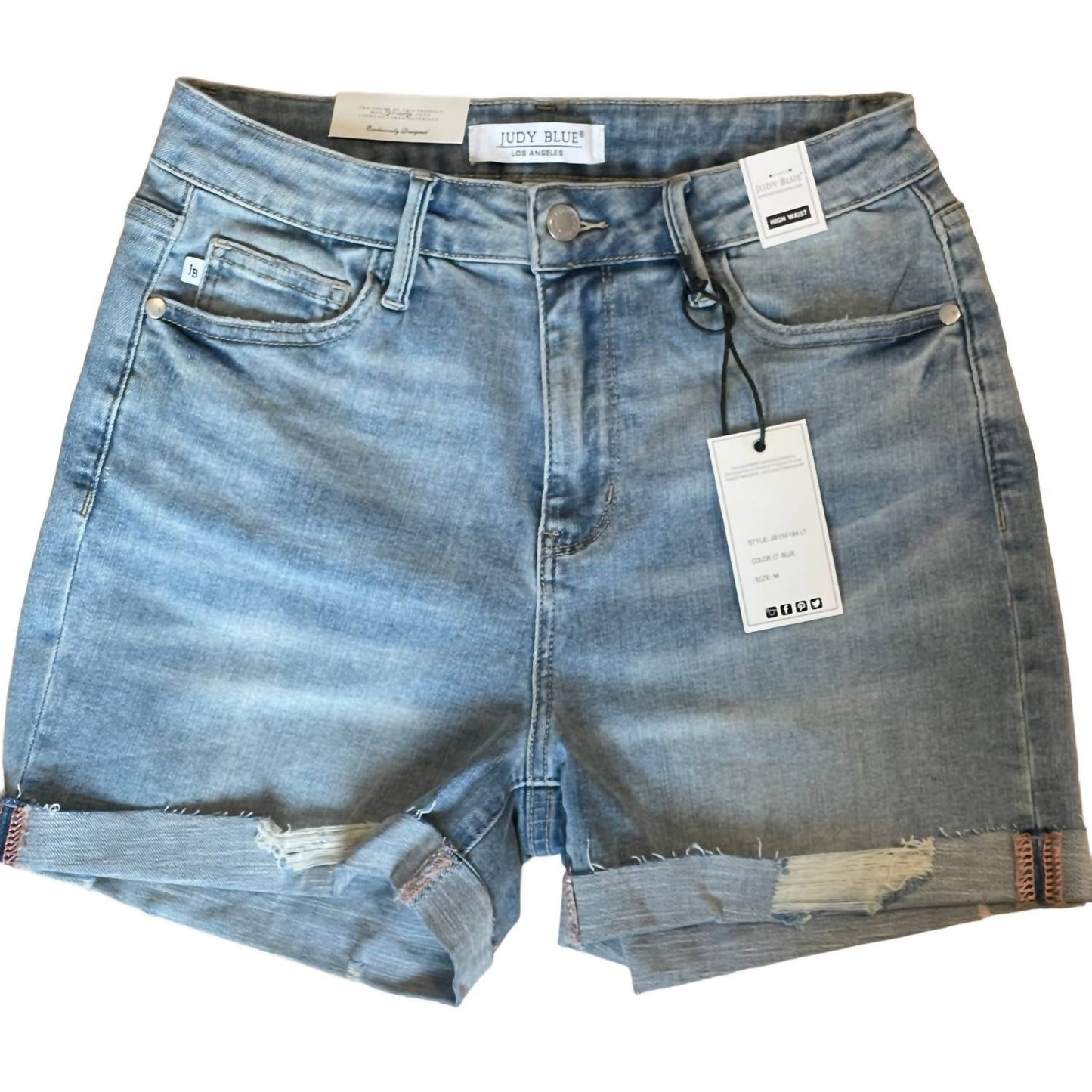Judy Blue - High Waist Destroy Cut Off Denim Short