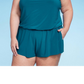 Top tankini feminino FPS 50 em camadas verde-água® preto tamanho P
