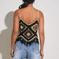 Elan - Hamsa Crochet V-neck Tank Top