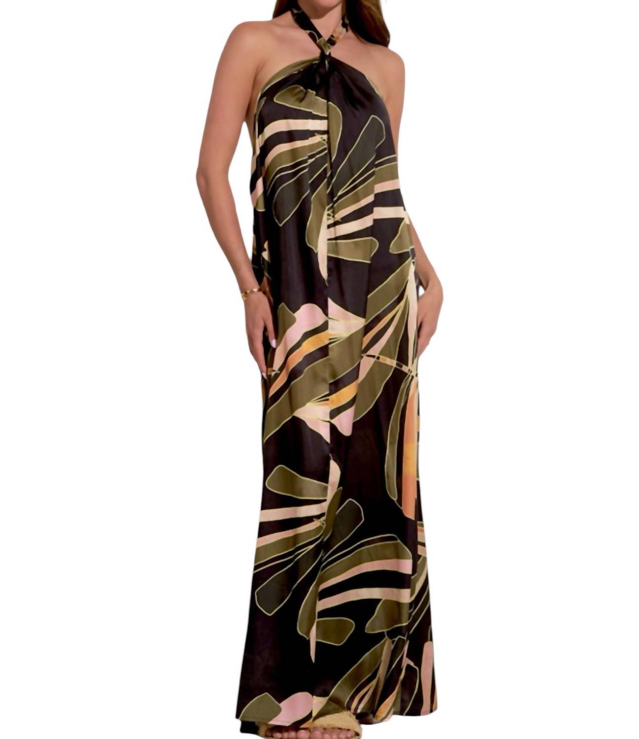Elan - Abstract Print Maxi Dress