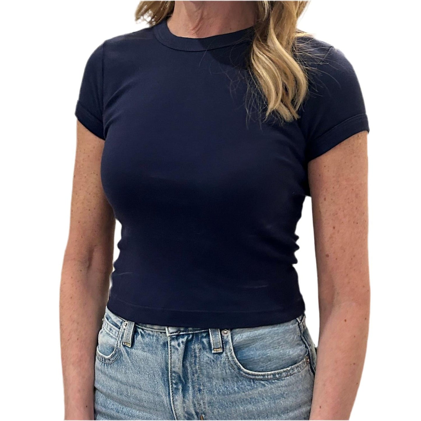 Enza Costa - Women's Supima Baby Rib Crop Top