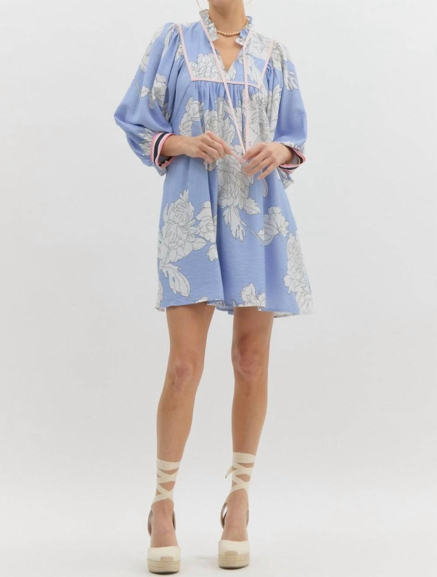 Entro - Bistro Bound Floral Dress