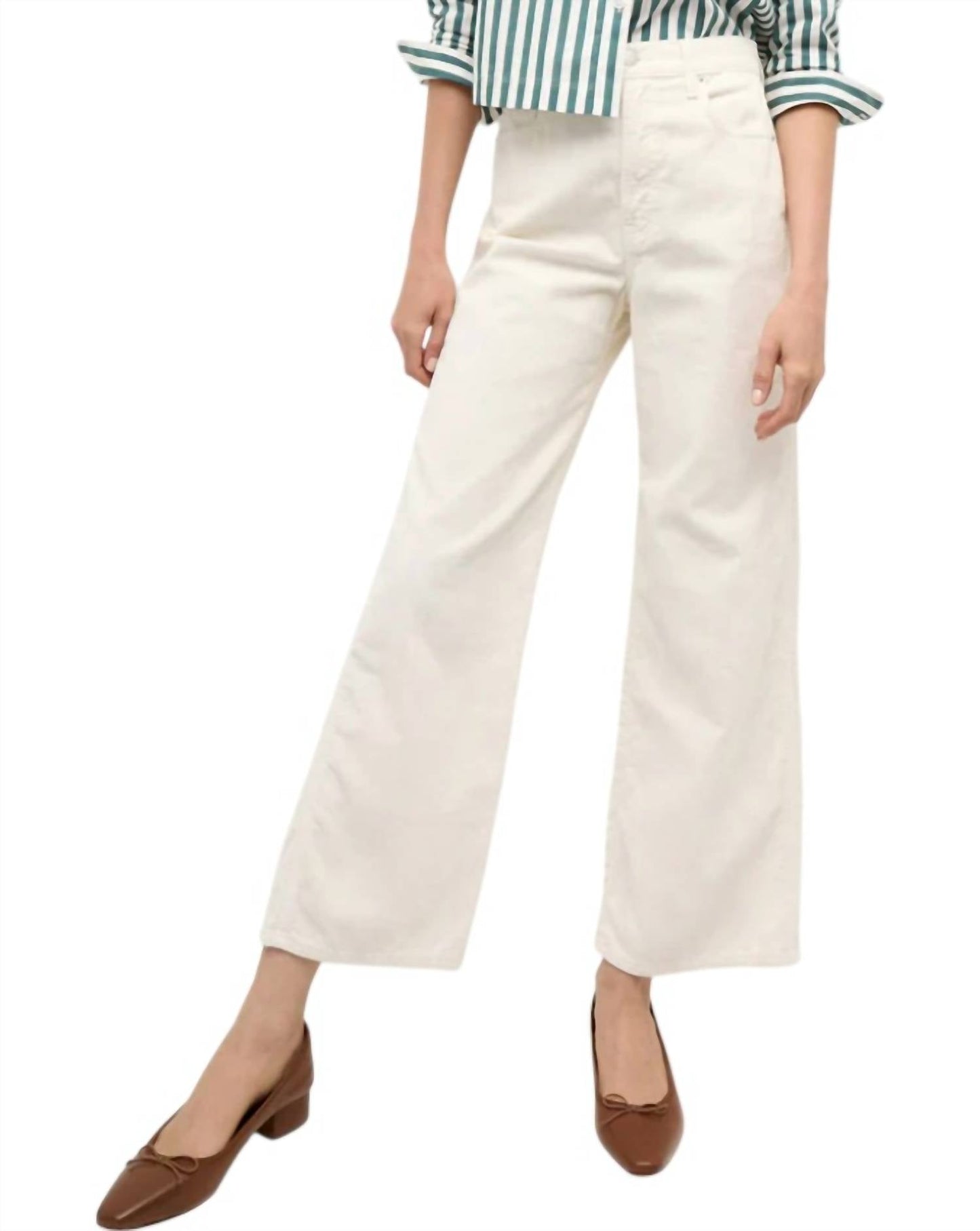 Veronica Beard - Taylor Cropped High Wide Leg Cord Pants