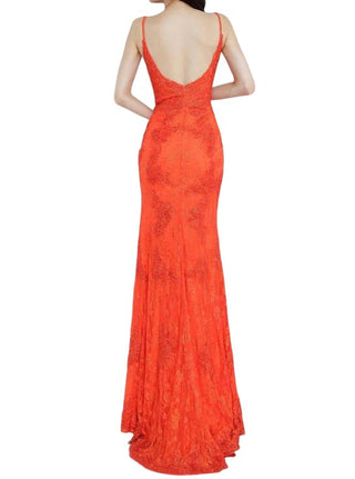 Jovani - Vestido longo de renda para baile