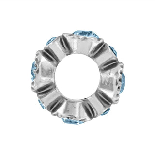 Brighton - HALO AQUAMARINE BEAD