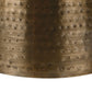 Drum Accent Side Table, Hammered Texture