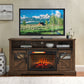 Infrared Quartz Heater Fireplace Insert -Woodlog Version With Brick