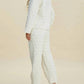 Trendsi - Double Take Full Size Texture Round Neck Long Sleeve Top and Pants Set