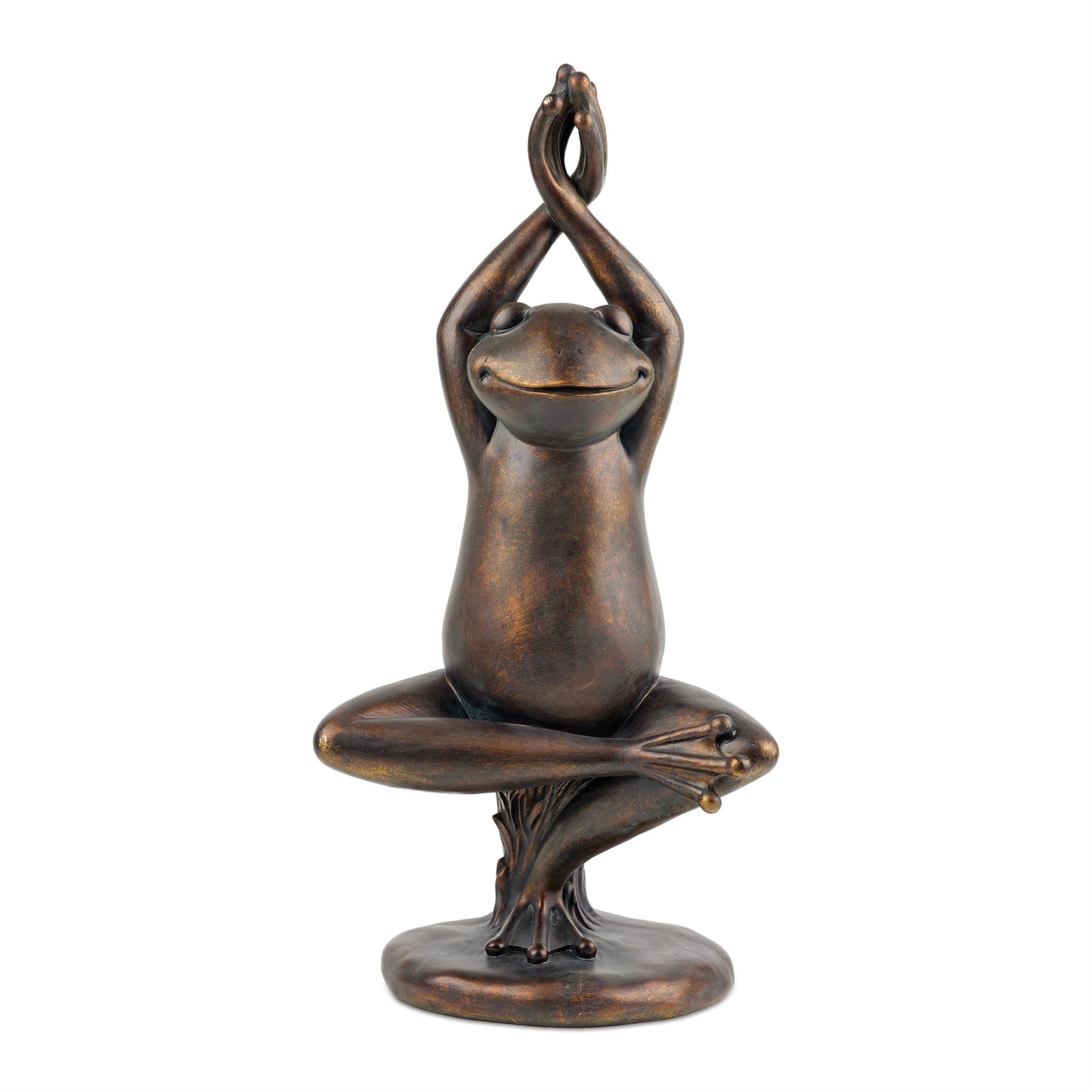 Yoga Frog Garden Statue 25"G