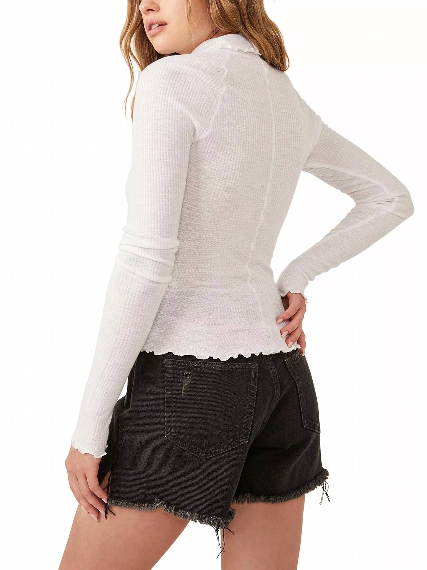 Free People - White Make It Easy Thermal