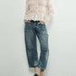 Aaron & Amber - Lace Bottom Pointelle Knit Cardigan