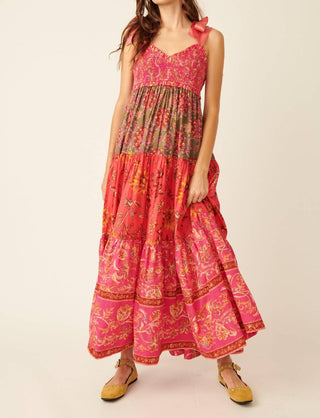 Free People - Vestido longo franzido