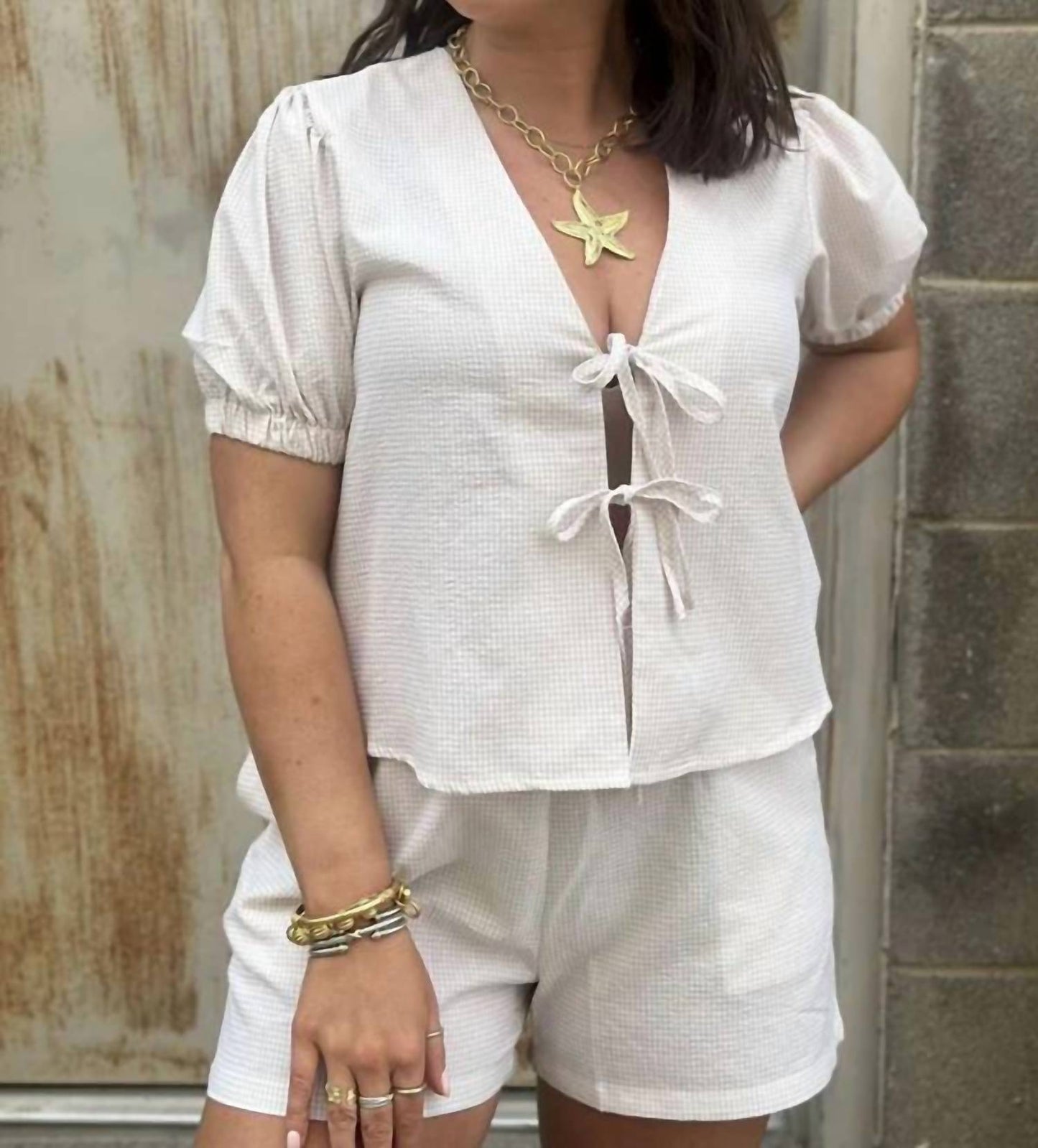Elan - Seersucker Short Set