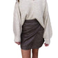 Aemi + Co - V-neck Sweater With Collar