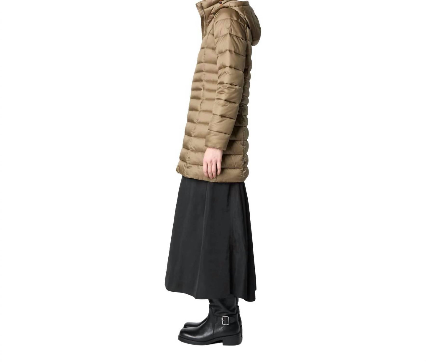 Save The Duck - Reese Long Hooded Animal Free Puffer
