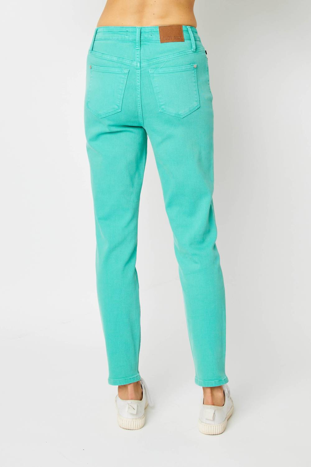 Judy Blue - High Waist Garment Dyed Slim Cut Jeans