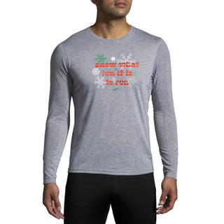 Brooks - CAMISA DE MANGA LONGA RUN MERRY DISTANCE GRAPHIC