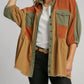 Umgee - Corduroy Color block Jacket With Front Pockets