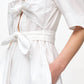 Ganni - Women's Washed Stretch Cotton Tie Strap Midi Dress