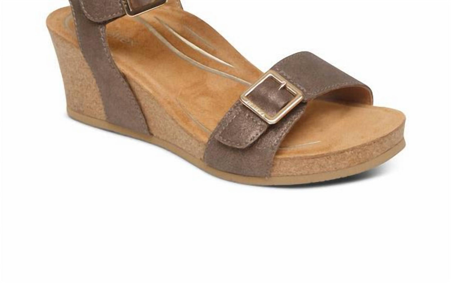 Aetrex - Women's Lexa Cork Strap Wedge Sandal