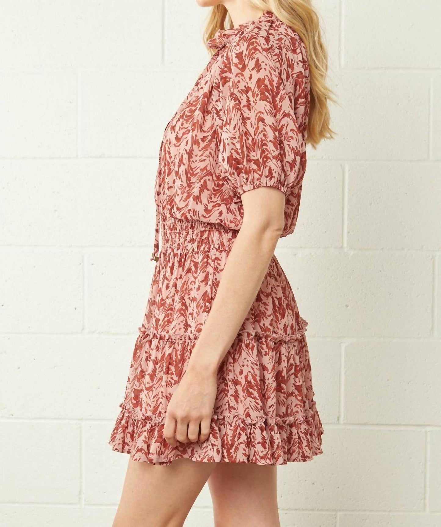Entro - Smocked Tiered Dress
