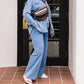 Z Supply - Denim Wide Leg Knit Pants