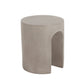 Outdoor MGO Round U-Shape Side Table Light Grey