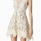 Elliatt - Elliatt Kyla Eyelet Halter Mini Dress