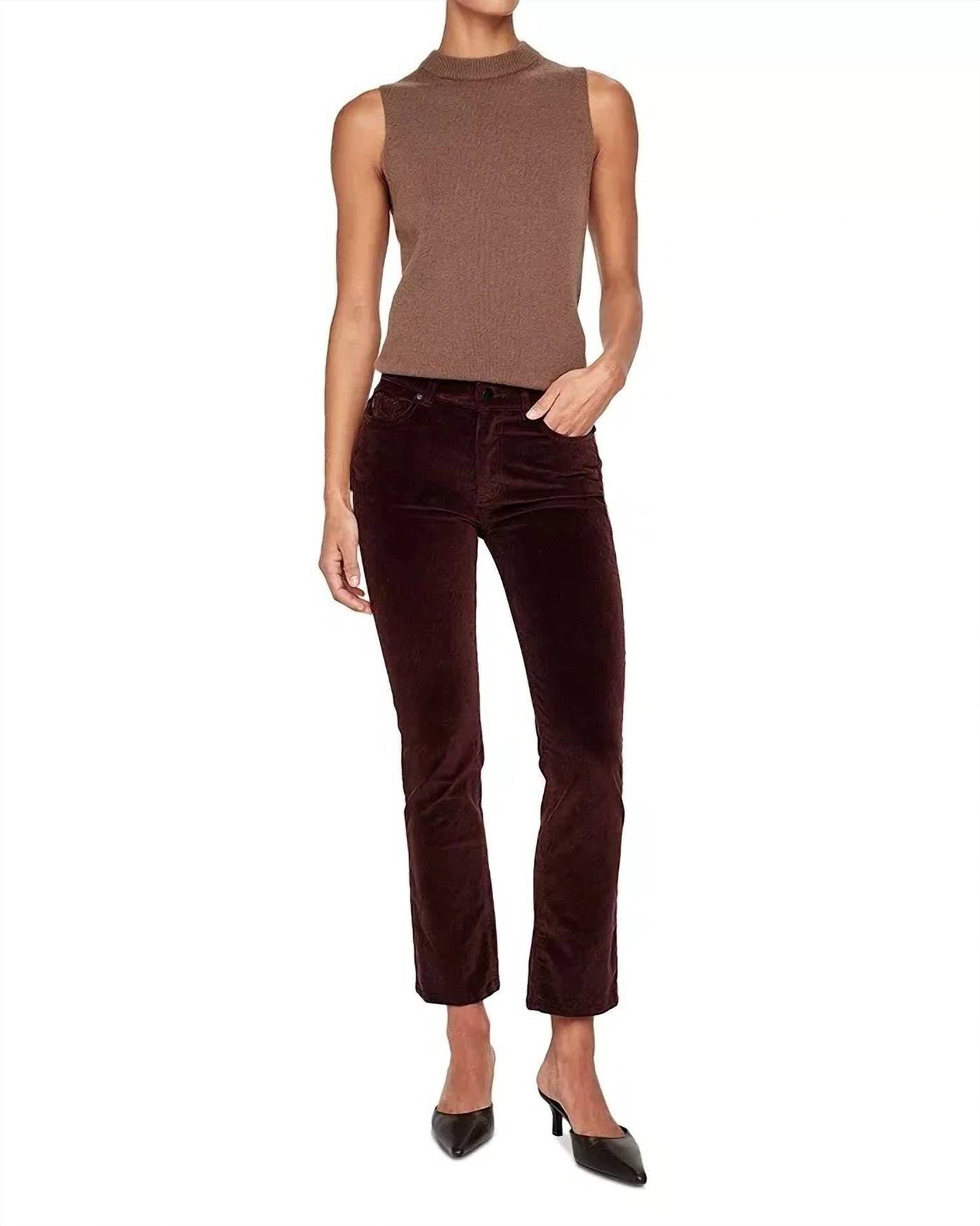 Dl1961 - Women'S - Mara Straight Mid Rise Instasculpt Ankle Jean Mulberry
