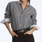 Elliott Lauren - Button Front Striped Shirt
