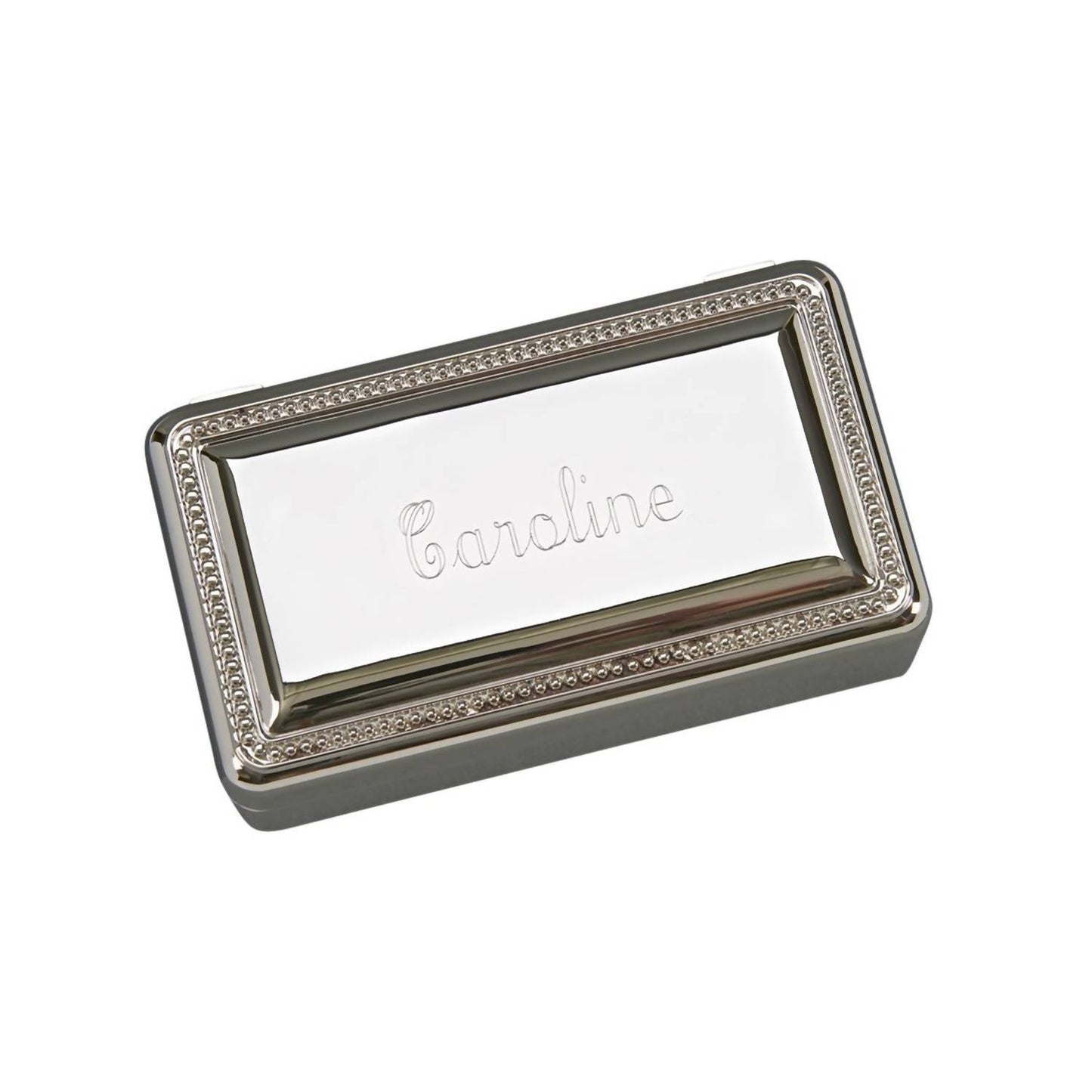 Creative Gifts International - Rectangular Box with Beaded Border - 5"