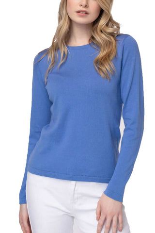 Alashan Cashmere - COTTON CASHMERE CLASSIC CREW NECK PULLOVER