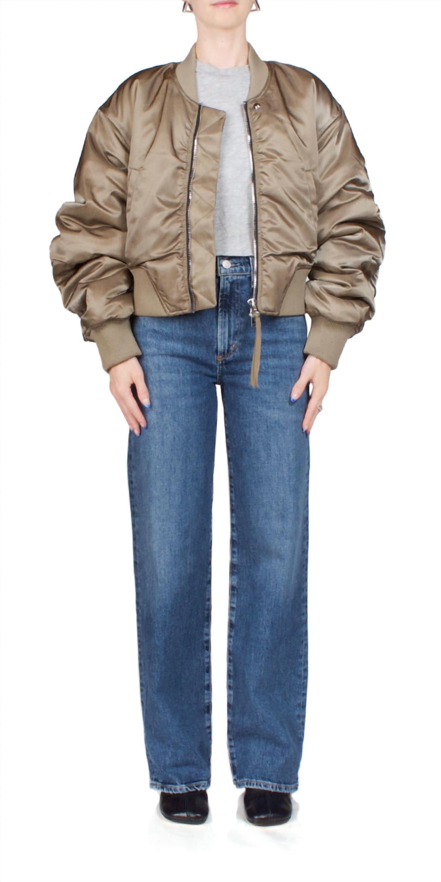 Agolde - Women's Shoreditch Ski Club Jett Bomber Jacket Sage