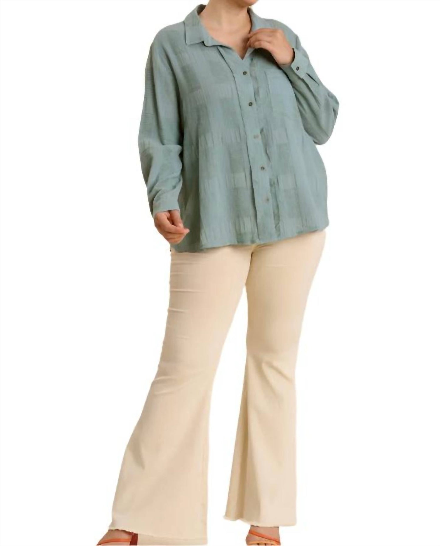 Umgee - Chenille Button Down Top