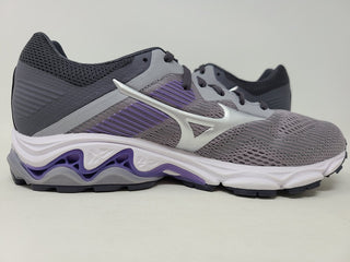 Tênis de corrida Mizuno Wave Inspire 16 feminino, azul vapor/prata