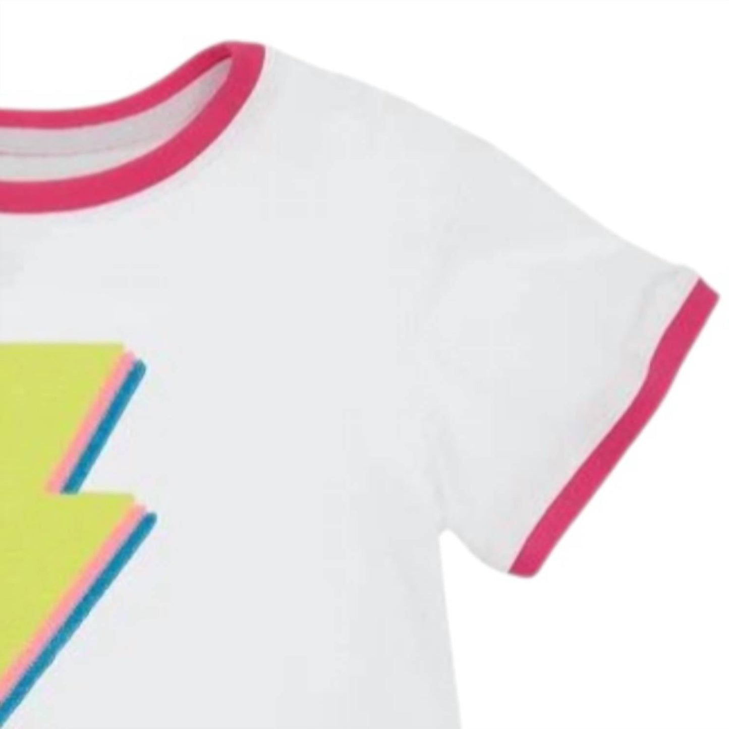 Azarhia - Girls Sequin Lightning Bolt Ringer Tee